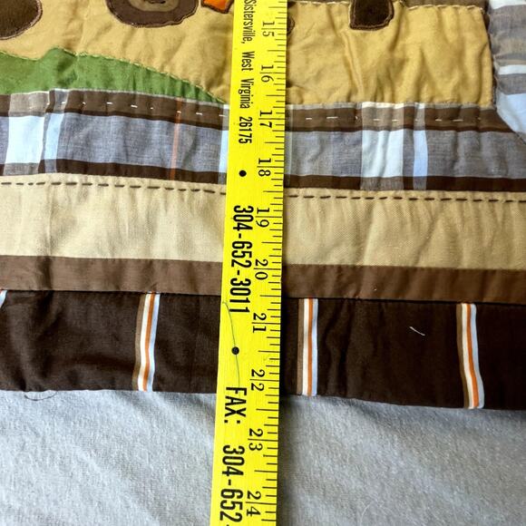 Woolrich Kids Camping Jeep Outdoors Pillow Sham Brown Green Outdoors - Picture 5 of 7